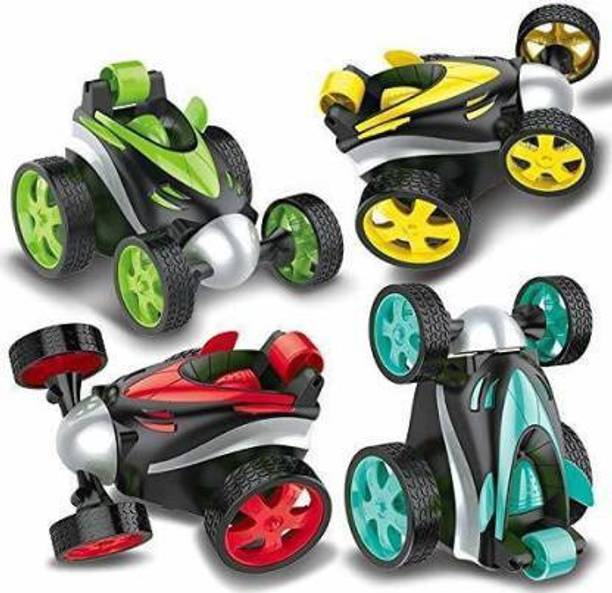 TrueBucks 360° Tumbling Roller Rotation Mini Stunt Car Racing Wireless Remote Control Stunt Dancing Car Boy Children's Toys. (Multicolor)