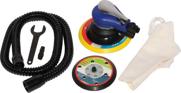 Digital Craft 5"6" Inch Pneumatic Air Sander Polisher Tool Polishing Orbital Palm Machine Grinder for Car Paint Care Rust Removal 6 inch Random Orbital Sander