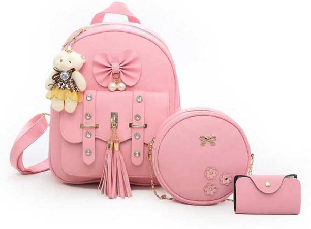 INAXA Stylish Cute Mini 3PCS Combo Set For Girls 5 L Backpack