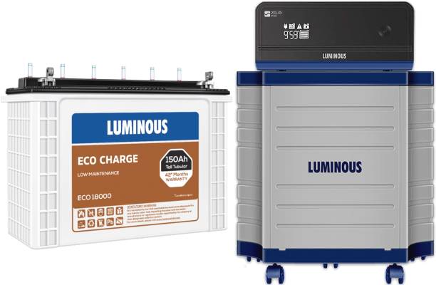 LUMINOUS Zelio Smart 1100_Eco 18000_Trolley Tubular Inverter Battery