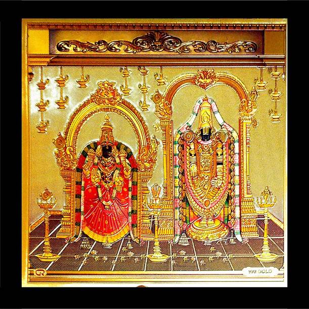 SUNINOW TIRUPATI BALAJI WITH LAXMI JI PHOTO FRAME | LAKSHMI MATA Religious Frame