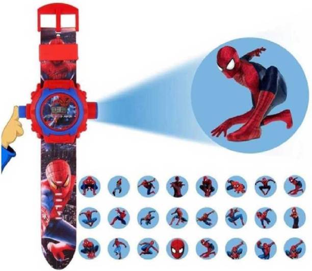Digital Watch  - For Boys & Girls Smarty Projector 24 Photo Spider-Man For Kids Digital Watch For Boys Digital Watch Digital Watch - For Boys