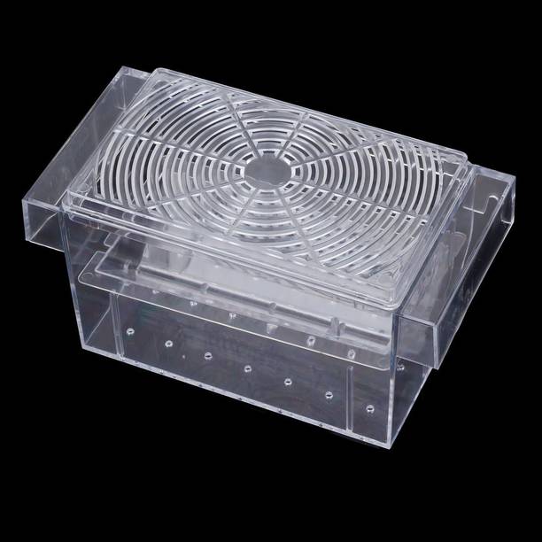 Jainsons Pet Products Breeding Box Aquarium Fish Tank Hatchery Incubator, Acrylic White Breeder Isolation Divider Hatching Boxes Boyu Fish Hatchery (Small: 6.2x3.1x3 Inch) Rectangle Aquarium Tank