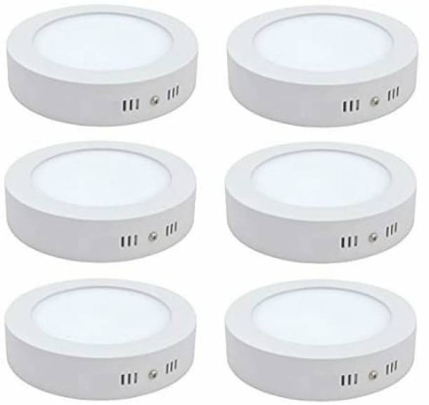 MVL MVL LED 9W CBL Round Surface Down Light White Pack of 6 Recessed Ceiling Lamp