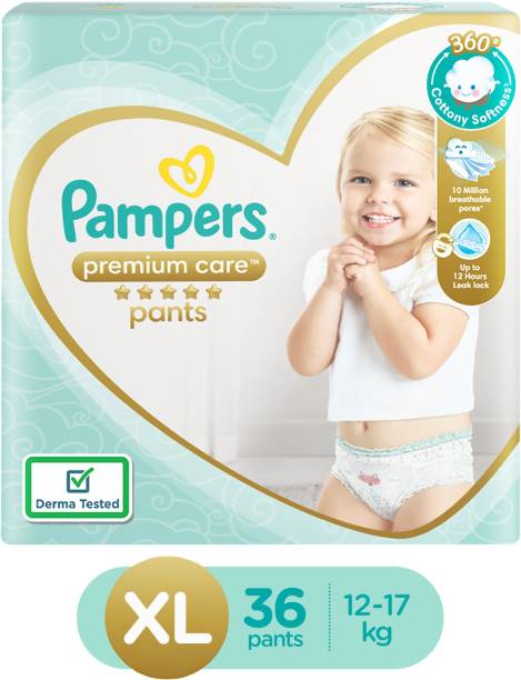 Pampers Premium Care Diaper Pants with 360 Cottony Softness - XL
