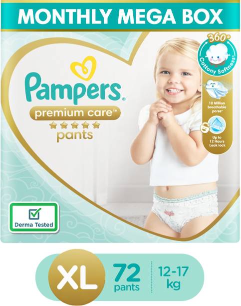 Pampers Premium Care Diaper Pants with 360 Cottony Softness - XL