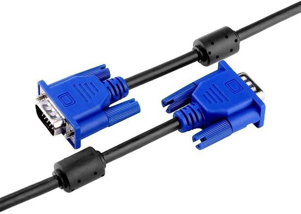 Dev Computer VGA Cable 1.5 m Male to Male VGA Cable 1.5 Meter, Support PC/Monitor/LCD/LED, Plasma, Projector, TFT