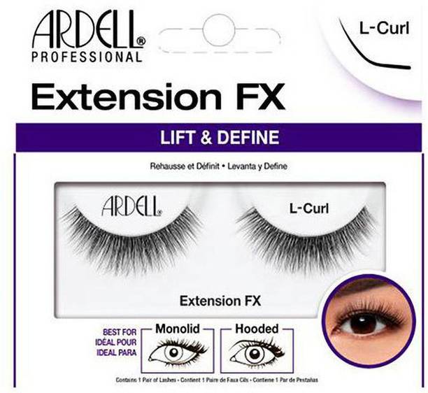 Ardell EXTENSION FX L CURL - 68690 + Duo Clear Glue 1g Pack of 2 Number of piece 1