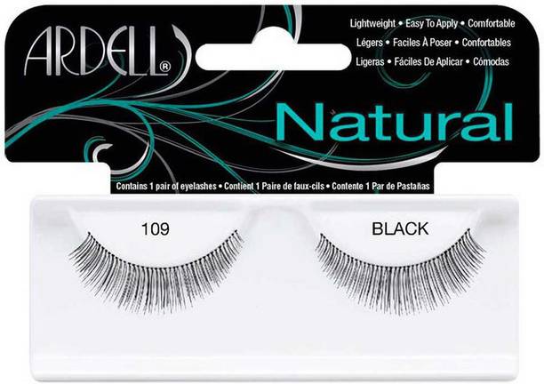 Ardell NATURAL STRIP LASHES 109 BLACK-60910 + Duo Clear Glue 1g Pack of 1 Number of piece 2