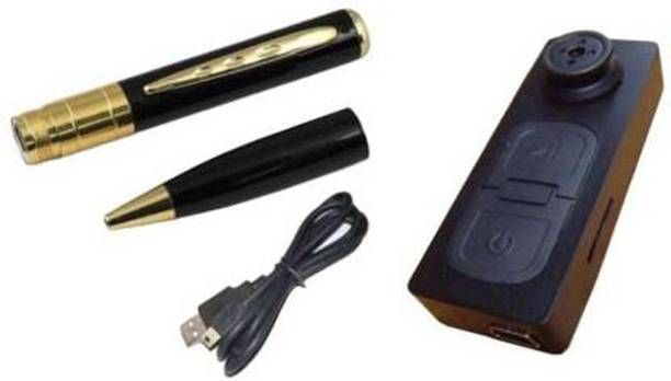 SATTOBISION HD Video CCTV Button Hidden Camera with HD Pen Spy Camera