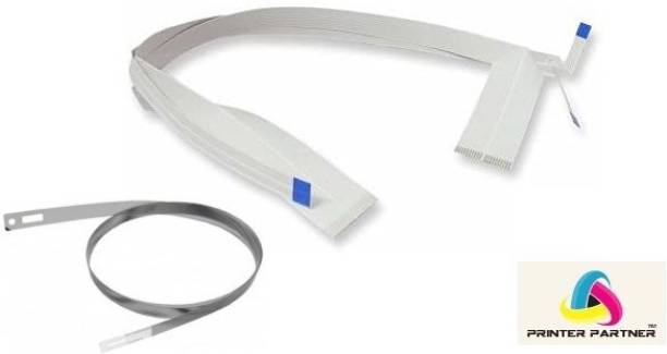 PRINTER PARTNER Encoder Strip & Head Cable With Sensore Cable Combo Set For Epson L110 L130 L210 L220 L360 L380 Printer White Ink Cartridge