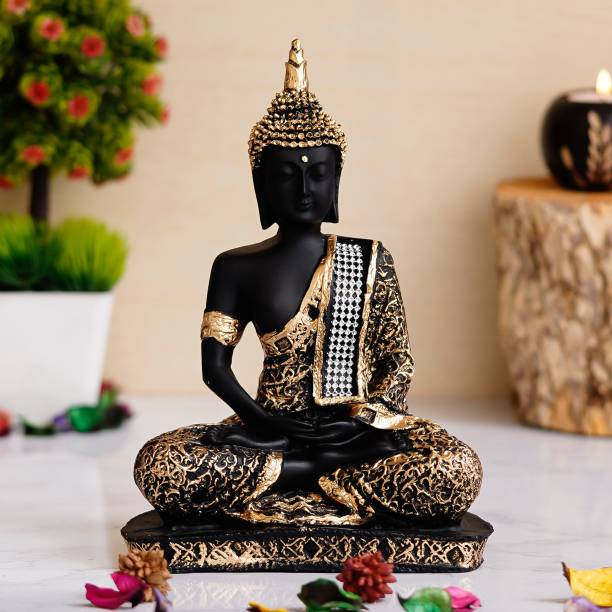 Royalbox Meditating Buddha Statue For Home Decor Idol/Showpiece Decorative Showpiece  -  17 cm