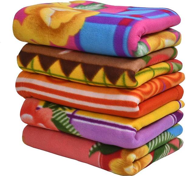SANJU CORPORATION Abstract Single Fleece Blanket for  Mild Winter