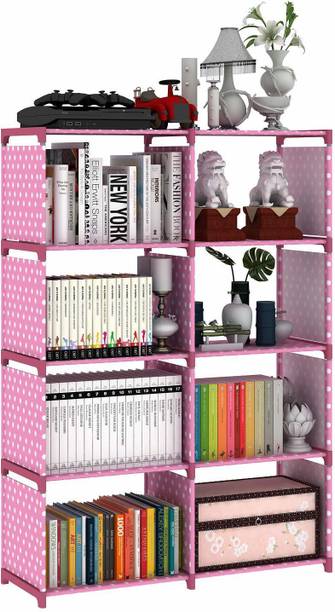 Zooper Plastic 10 Shelf Book Organizer Plastic Open Book Shelf