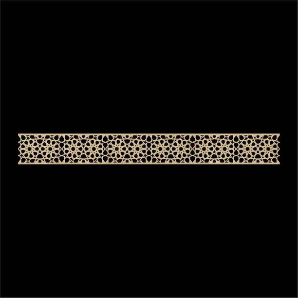 Haoser Corved Panel Geometric Wooden Panel, MDF jali for wall decoration for your Amazing Home