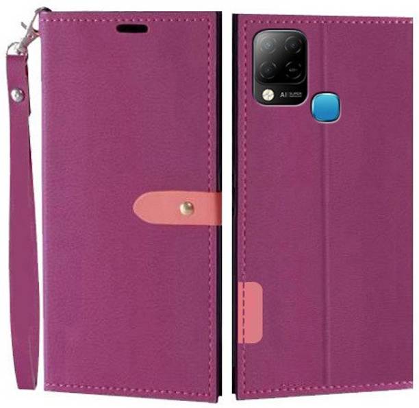 Krofty Flip Cover for Infinix Hot 10S