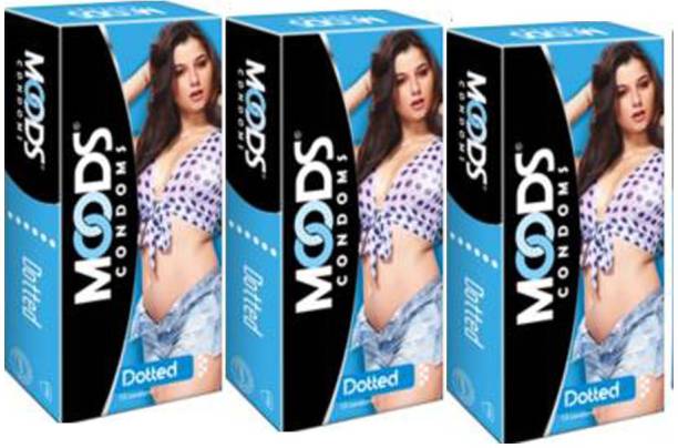 MOODS CONDOM DOTTED BLUE PACK Condom