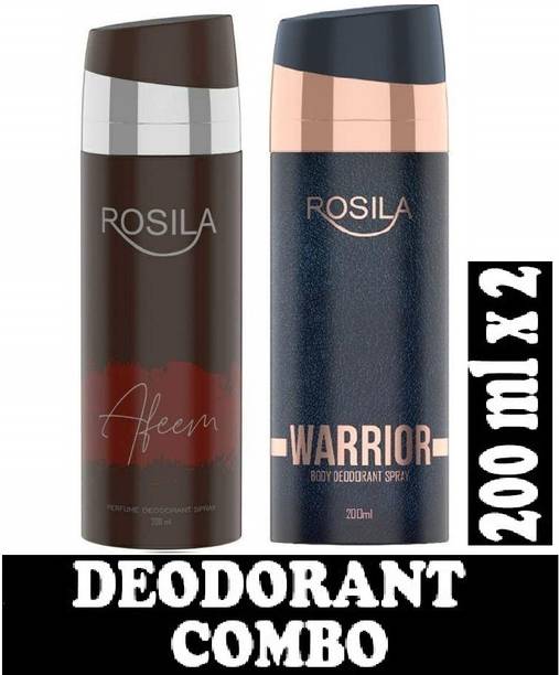 Rosila Afeem With Warrior Perfume Body Spray  -  For Men & Women