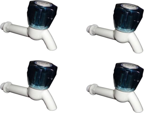 Arix Pvc Black Crystal long body bib cock pack of 4 Bib Tap Faucet