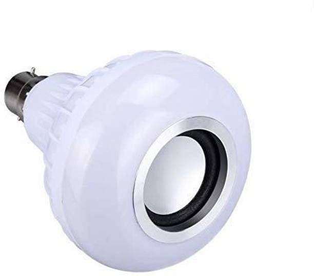 Wrapo Led Bulb with Bluetooth Speaker Music Light Bulb B22 LED White + RGB Light Ball Bulb Colorful Lamp with Remote Control for Home, Bedroom, Living Room, Party Decoration Smart Bulb Smart Bulb