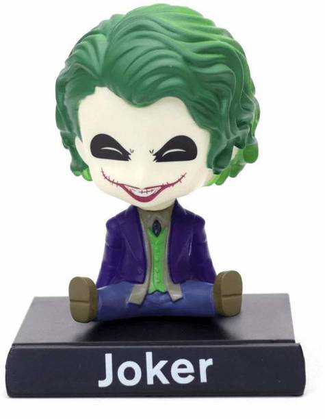 Elegant Lifestyle Villain Joker Action Figure | DC Comics | Limited Edition Bobblehead for Office Desk, Study Table, Car Dashboard, Mobile Holder