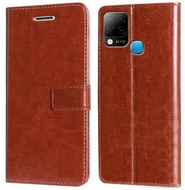 Krofty Flip Cover for Infinix Hot 10S