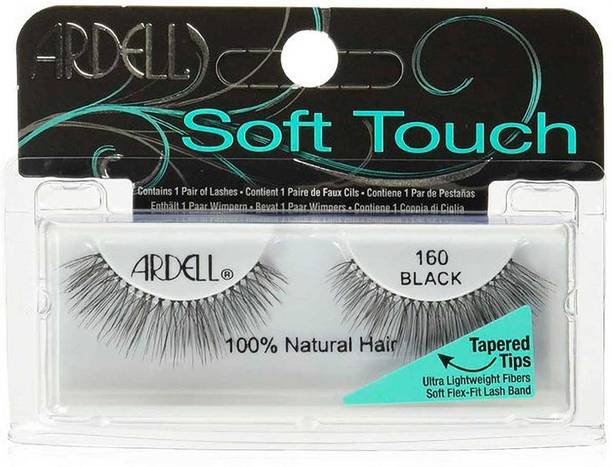 Ardell SOFT TOUCH LASHESH 160 BLACK - 61611 + Duo Clear Glue 1g Pack of 1 Number of piece 2