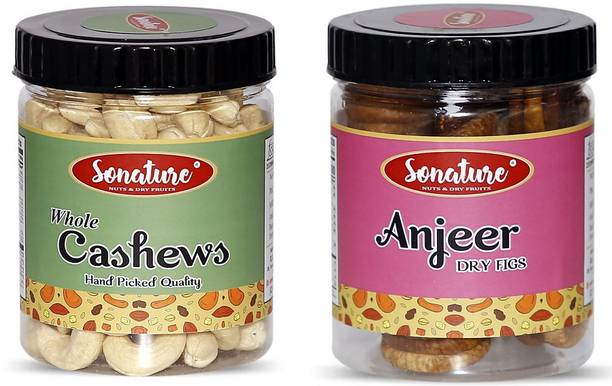 Sonature Super Value Pack Best Quality Combo Pack Of Cashews, Figs Cashews, Figs