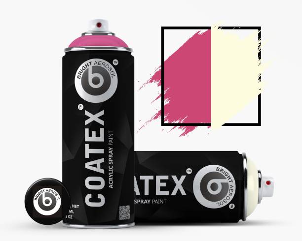 COATEX 1000-4101 Ivory & Rubin Pink Spray Paint 400 ml