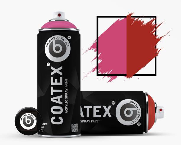 COATEX 3000-4101 Signal Red & Rubin Pink Spray Paint 400 ml