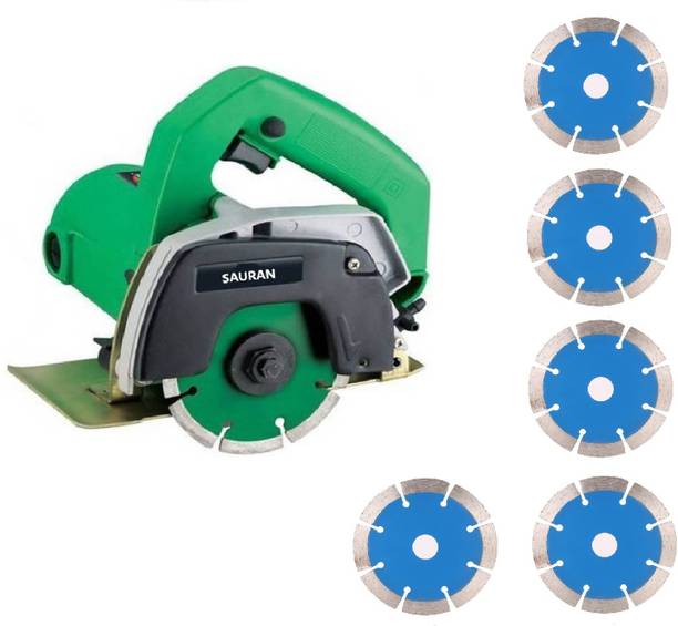 Sauran CM4 Cutter Machine(Marble/Granite/Concrete/Tile/Wood Cutter) with 5 marble blade blue Marble Cutter