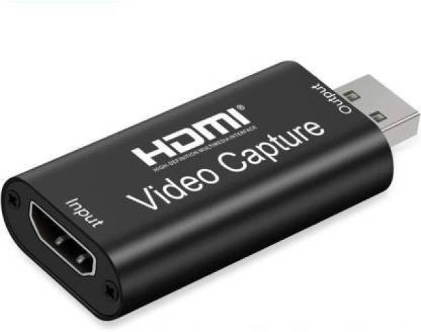 microware  TV-out Cable Audio Video Capture Card, 1080P 60fps Game Capture Card, HDMI to USB 2.0 Record to DSLR Camcorder Action Cam,Computer for Gaming, Streaming, Teaching, Video Conference or Live Broadcasting