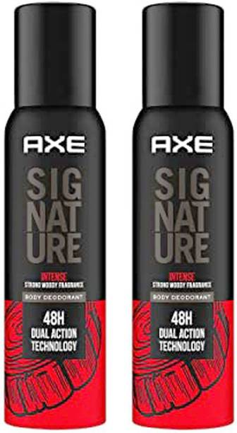 AXE Signature Intense Strong Woody Fragrance Body Deodorant 2X122ml Deodorant Spray - For Men