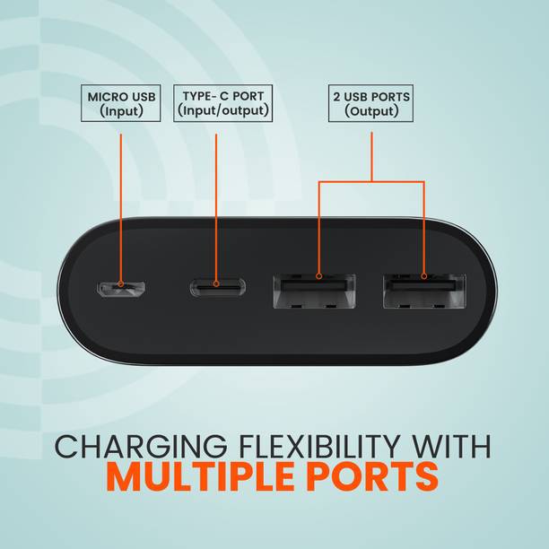 Ambrane 20000 mAh 20 W Compact Pocket Size Power Bank