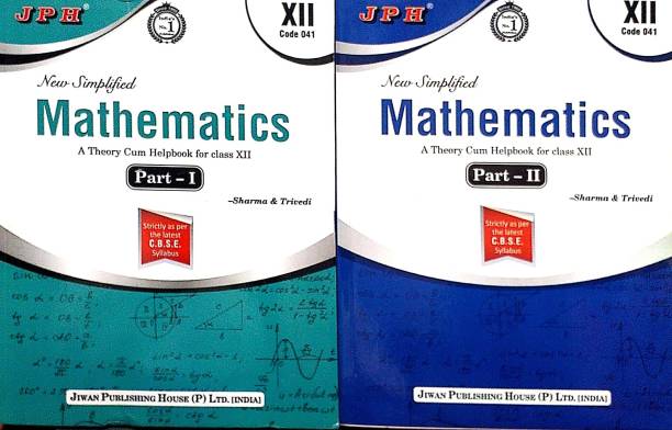 JPH Class 12 Combo New Simplified Mathematics Part 1 & 2 Set Of 2 Books A Theory Cum Help Book Strictly The Per The Letest CBSE Syllabus