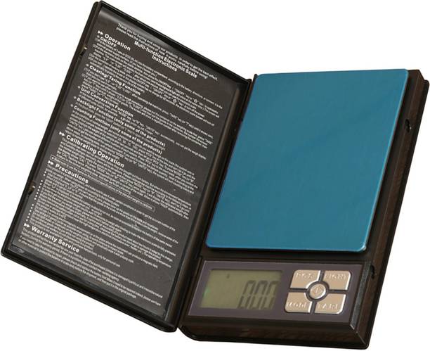NIVAYO 500 Grams Capacity Gemstone Jewellery Diamond Weighing Measuring Scale Jewelry Weight Check Notebook Type Weighing Scale (Multicolor)TM-A80 Weighing Scale