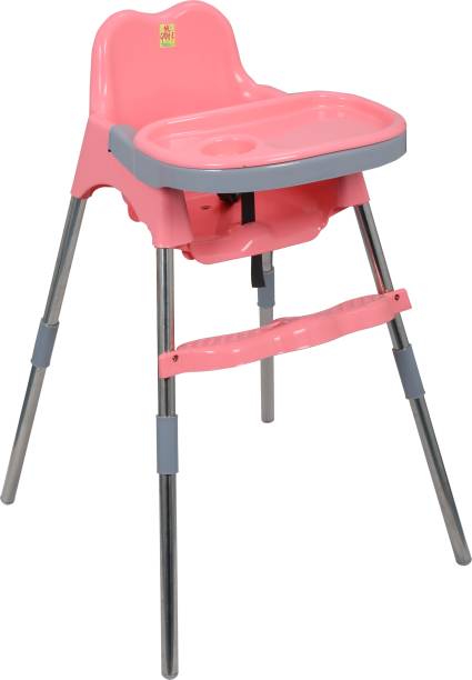 Esquire Spotty Baby Dining Chair with Footrest, Pink-Grey Combo