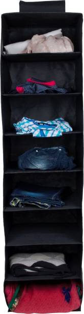 JMD Creation Hanging 8 Shelf Wardrobe Organizer-Ivory Closet Organizer Closet Organizer