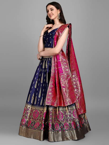 PURVAJA Printed Semi Stitched Lehenga Choli - Image 3