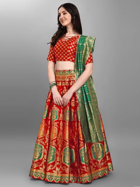 PURVAJA Printed Semi Stitched Lehenga Choli - Image 3