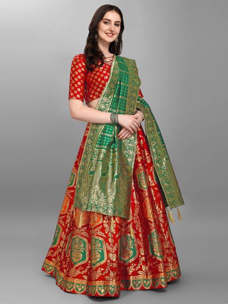 PURVAJA Printed Semi Stitched Lehenga Choli - Image 4
