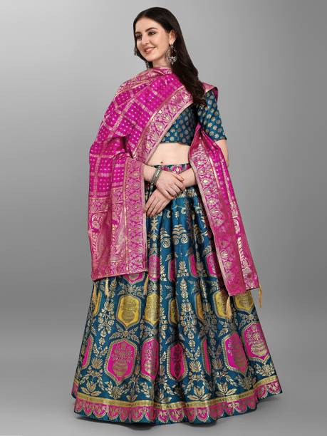 PURVAJA Printed Semi Stitched Lehenga Choli - Image 4