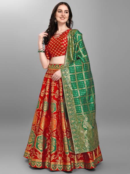 PURVAJA Printed Semi Stitched Lehenga Choli - Image 5
