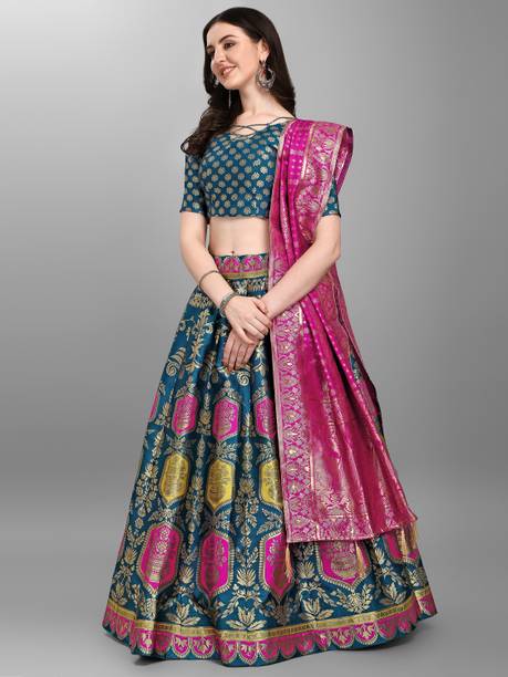 PURVAJA Printed Semi Stitched Lehenga Choli - Image 3