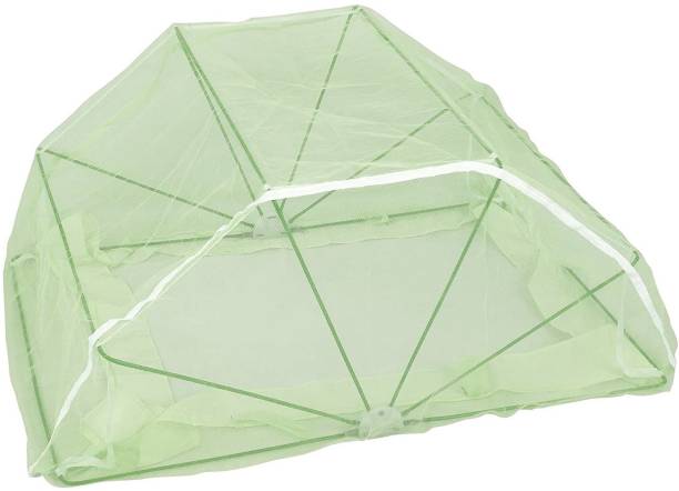 Elegant Mosquito Net Nylon Adults Washable Babycare Foldable Mosquito Net for Boys and Girls (Green) Mosquito Net