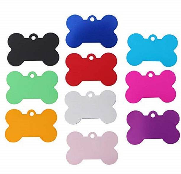 Rvpaws Stainless Steel Crystal Bone Shaped for Cat Dog Puppy Dog Bark Contro Col