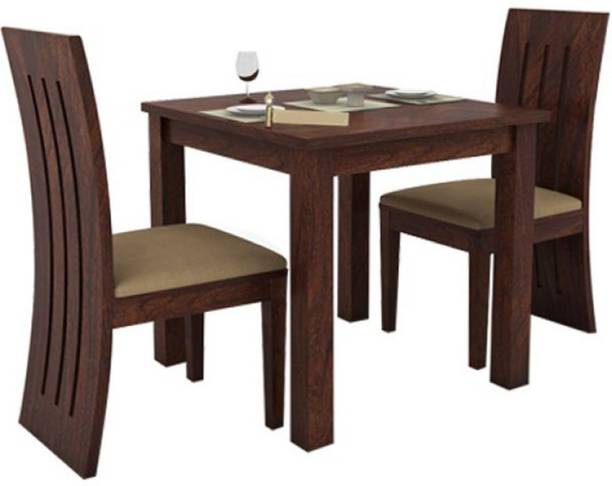 saamenia furnitures Solid Sheesham Wood 2 Seater Dining Set For Dining Room / Restaurant. Solid Wood 2 Seater Dining Set