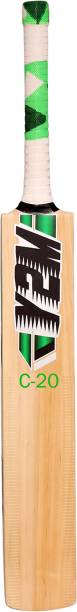 Y2M Good Quality 4 Capsule Scoop Bat , Design Bat For Tennis ball C20 Kashmir Willow Cricket  Bat