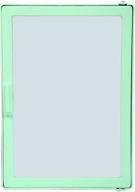 Limit Less Decor - style Your Space Bathroom Cabinet with Mirror Wall Mounted 10 x 4 x 14 Inch Pretty Green Dual Mount Medicine Cabinet