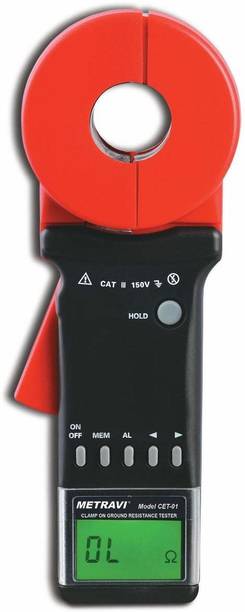 Metravi CET - 01 Clamp On Ground Resistance Tester Range 0.01? to 1500? Digital Voltage Tester